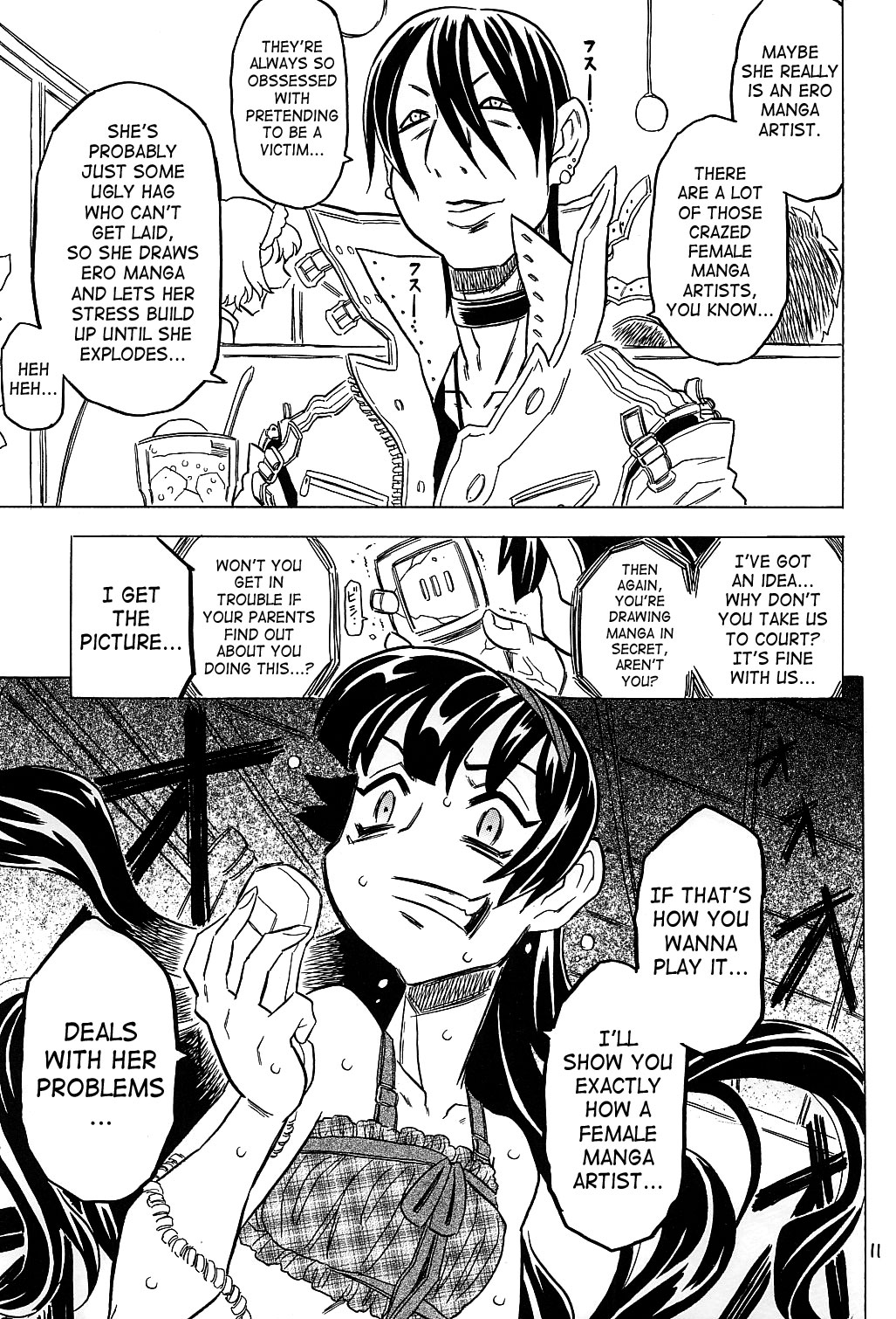 Female Ero Manga Artist Scorned page 10 full
