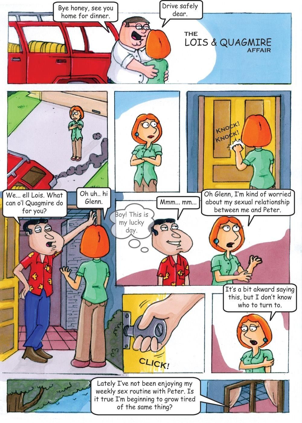 The Lois and Quagmire Affair page 1 full