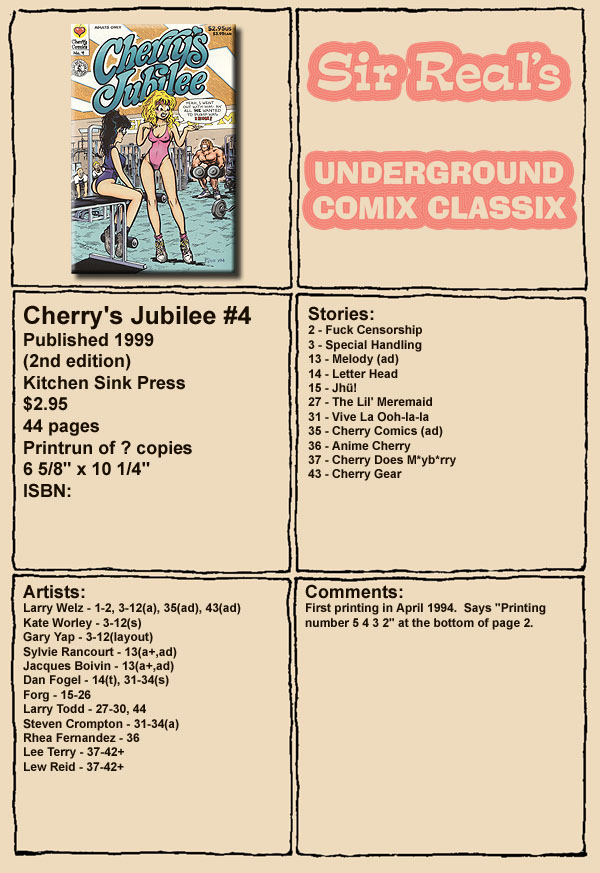 Cherry's Jubilee #4 page 1 full
