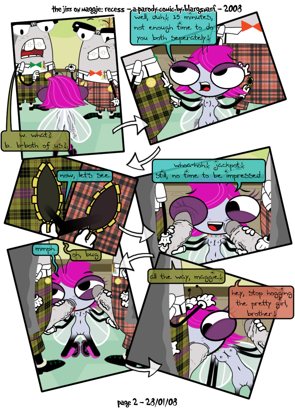 The Jizz on Maggie: Recess page 2 full