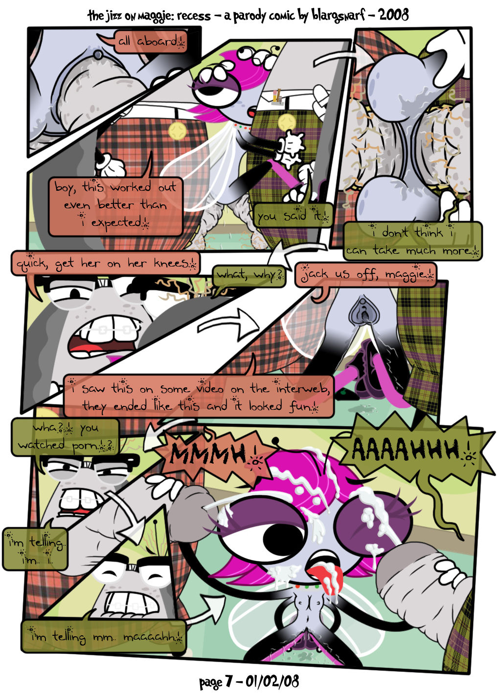 The Jizz on Maggie: Recess page 7 full