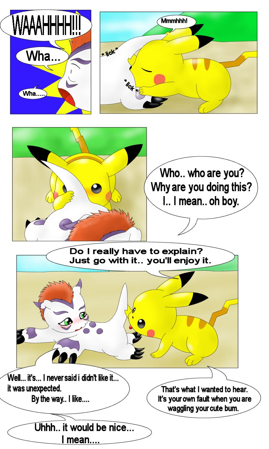 Pikachu and Gomamon page 3 full