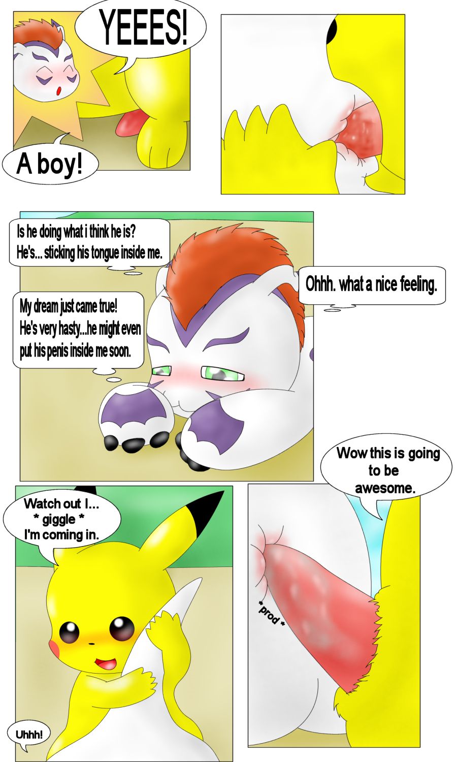 Pikachu and Gomamon page 4 full