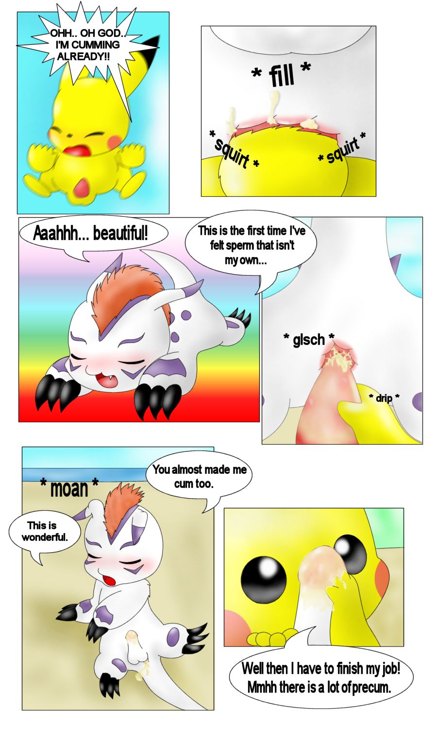 Pikachu and Gomamon page 6 full