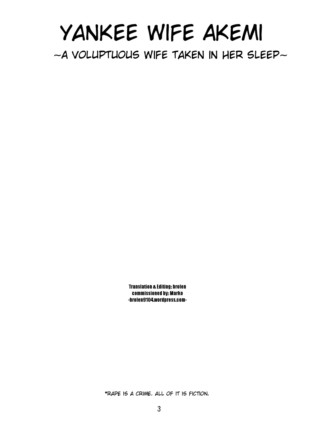 Wild Wife Akemi & Yankee Wife Akemi The Continuation  & Yankee Wife Akemi page 3 full
