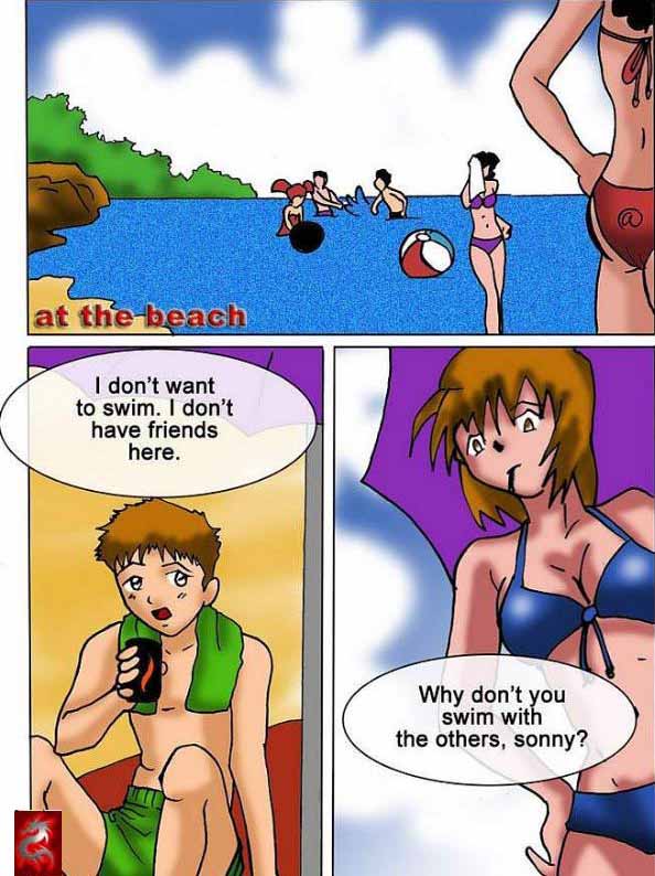 at the beach page 1 full