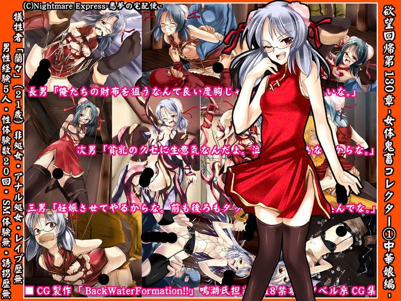 Yokubou Kaiki dai 130 shou - Nyotai Kichiku Collector #1 Chuuka Musume hen - page 1 full