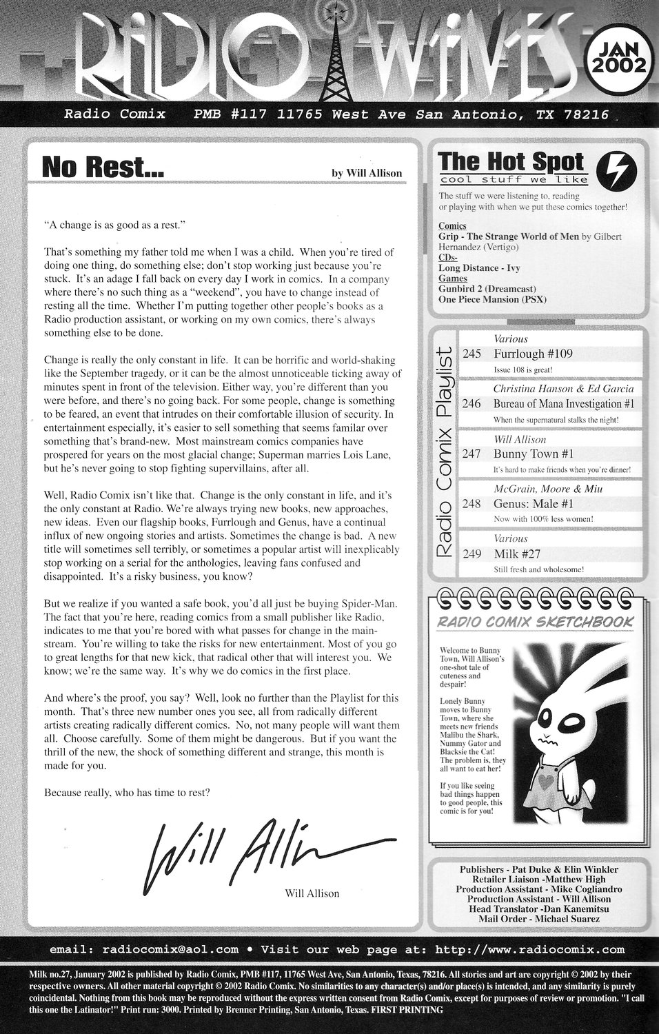 Milk! Volume 27 page 2 full