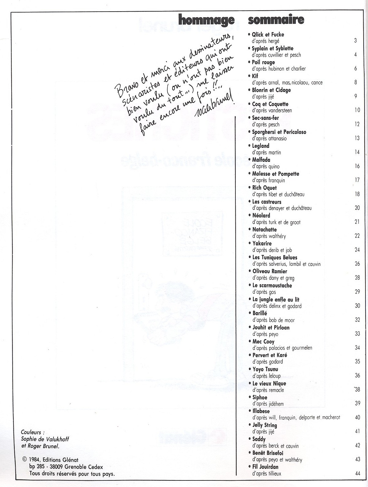 Pastiches 3 - école franco-belge page 4 full