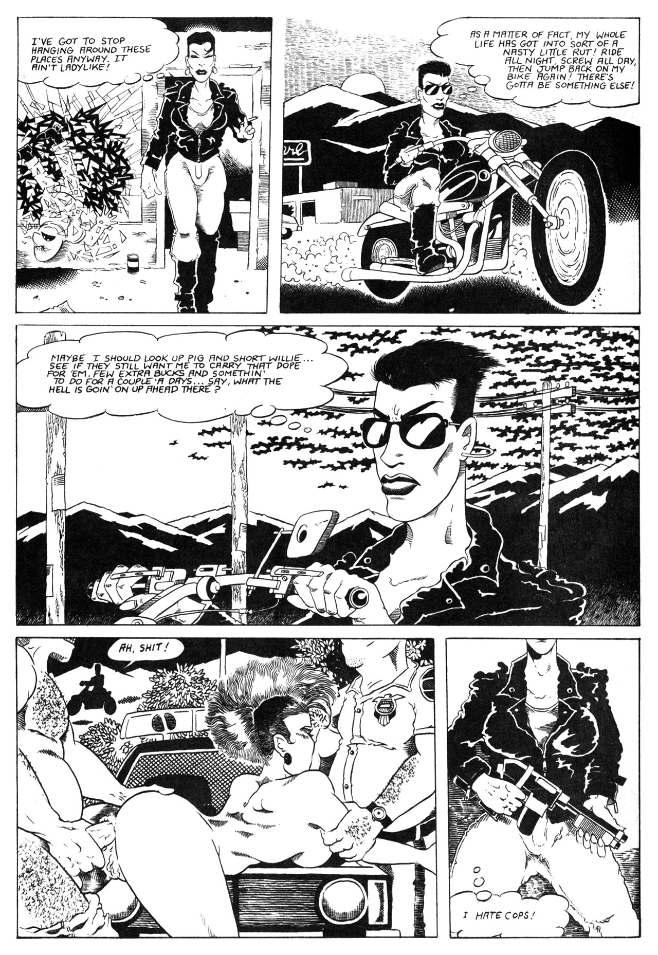 Horny Biker Slut #1 page 6 full