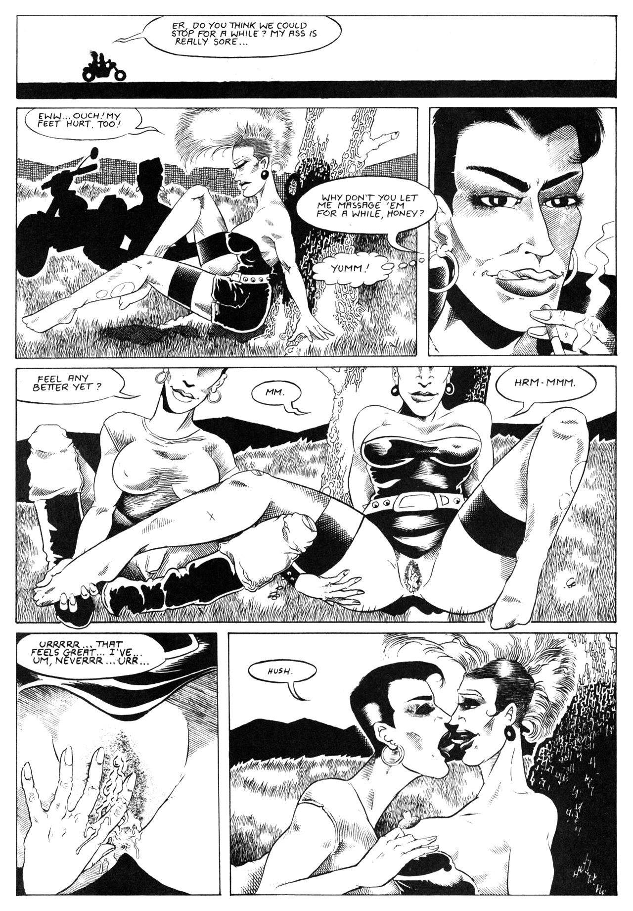 Horny Biker Slut #1 page 9 full