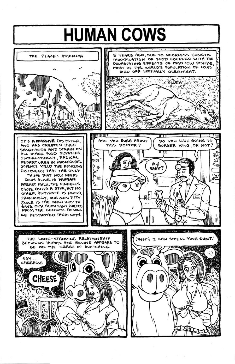 Human Cows page 1 full