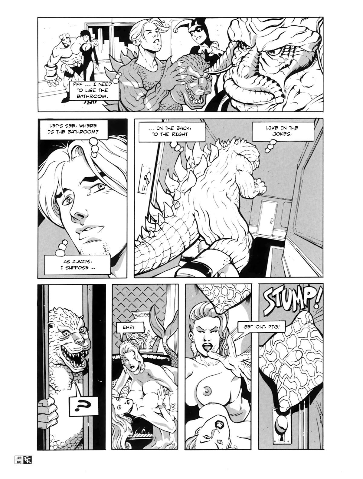 Godzilla V.S. Catwoman page 2 full