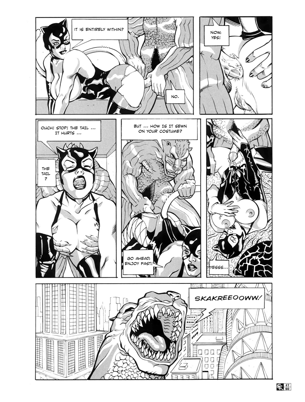 Godzilla V.S. Catwoman page 7 full