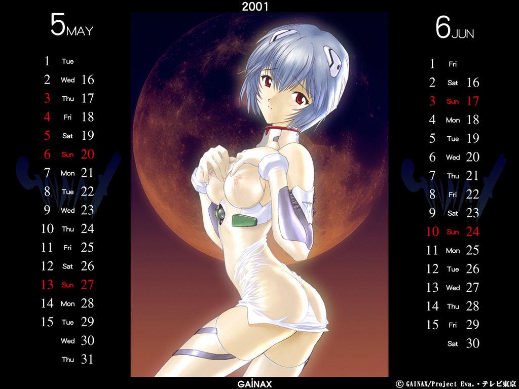 2001 Neon Genesis Evangelion Calander version 1 page 3 full