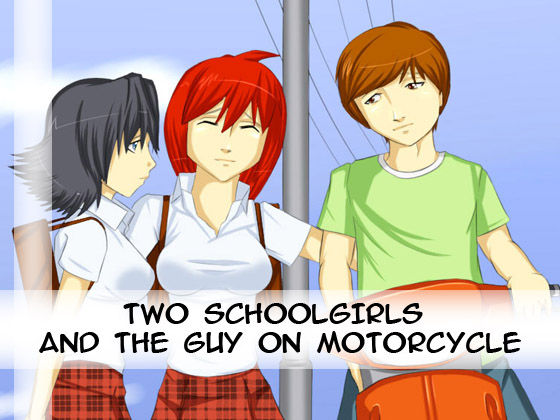Two schoolgirls and the guy on motorcycle page 1 full