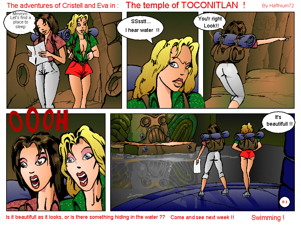 The adventures of Cristell and Eva in : The Temple of Toconitlan-incomplete page 1 full