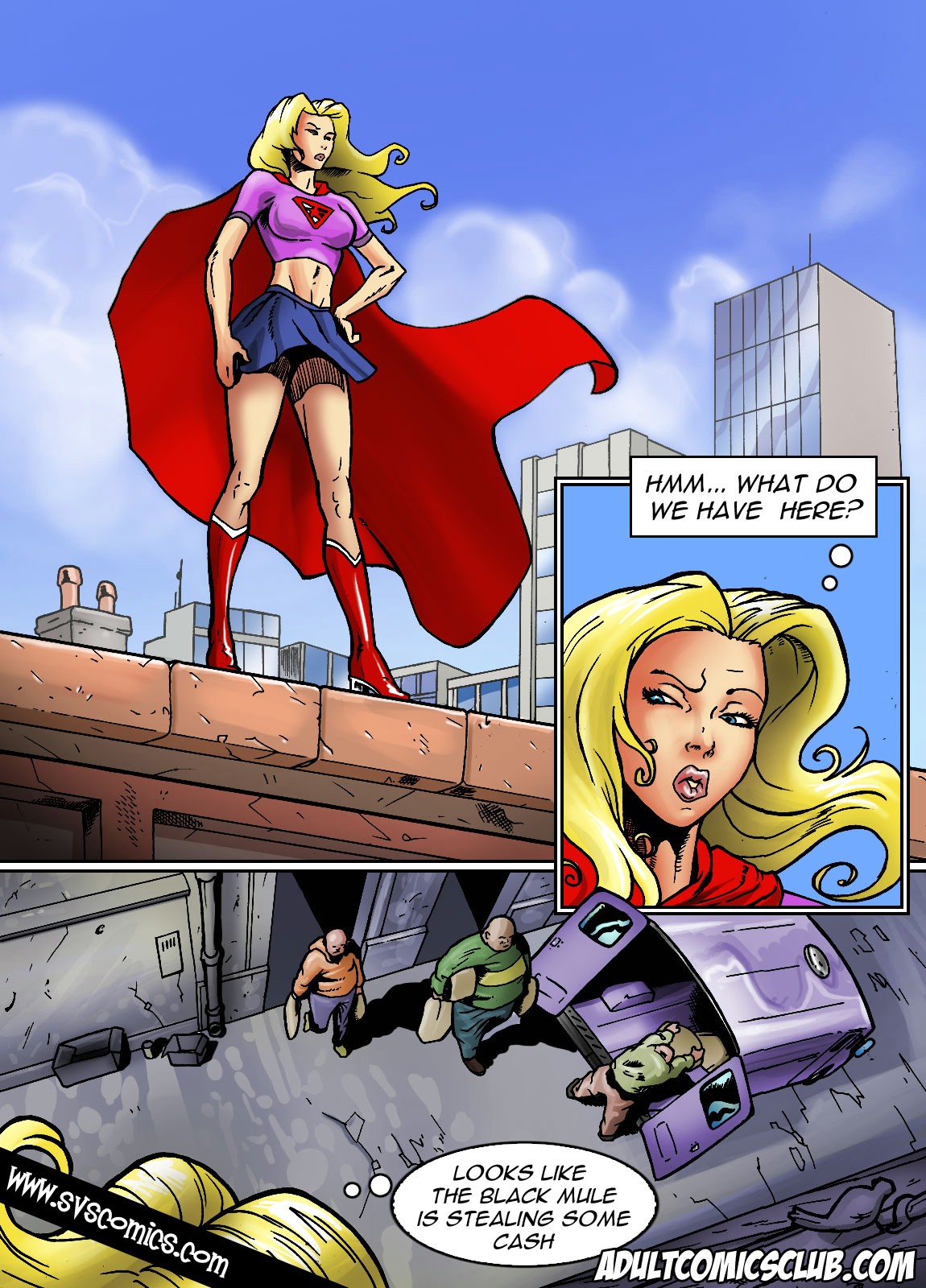Wonderbabe vs Black Mule page 1 full