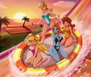 Princess peach and friends - IMHentai