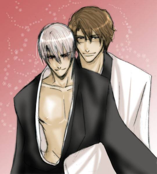 Bleach Yaoi -Aizen and Gin- page 7 full