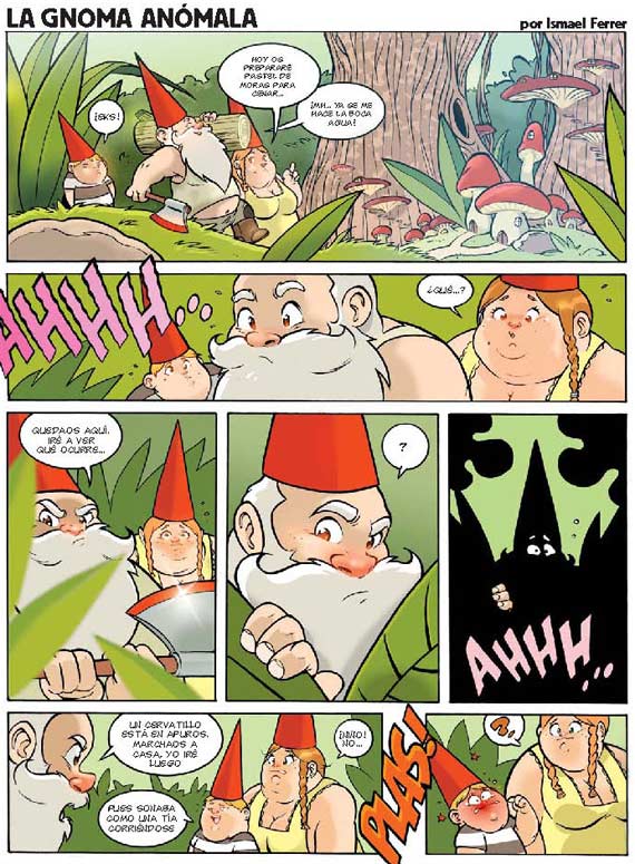 El Jueves - Pencomix - by Ismael Ferrer - La gnoma anómala - Spanish page 1 full