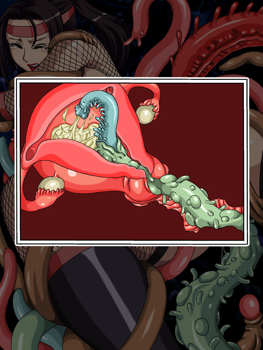 Tentacle all the way through hentai фото 79