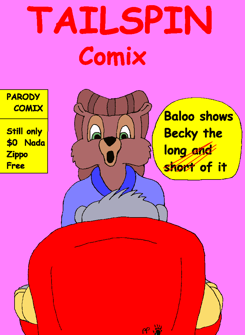 Tailspin Comix: Baloo Shows Becky the Long of It page 1 full