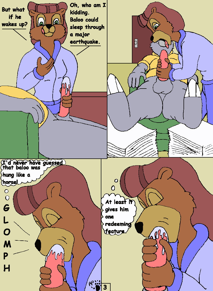 Tailspin Comix: Baloo Shows Becky the Long of It page 3 full