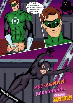 Catwoman fucks the Green Lantern