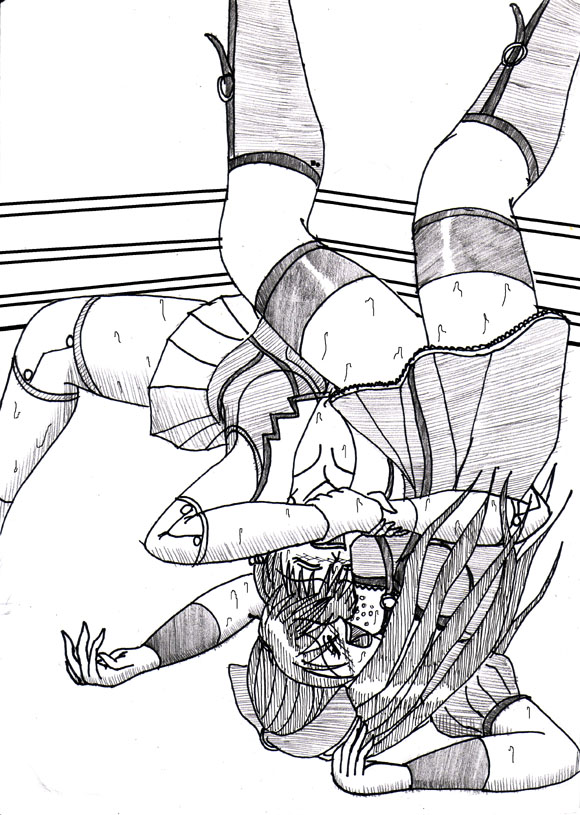 Anime Female Wrestling page 3 full