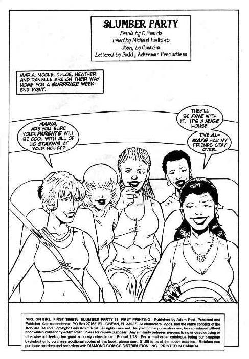 Girl on Girl - First Times: Slumber Party page 2 full