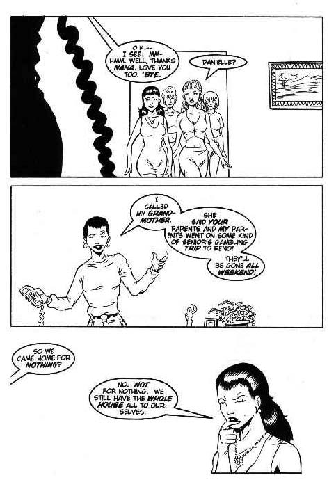 Girl on Girl - First Times: Slumber Party page 6 full