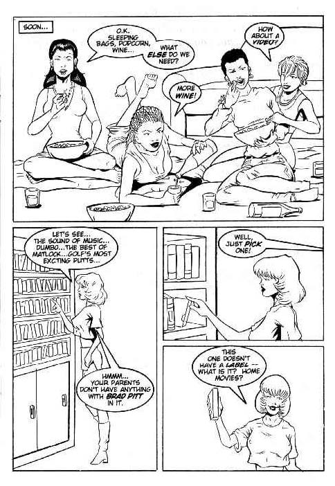 Girl on Girl - First Times: Slumber Party page 8 full