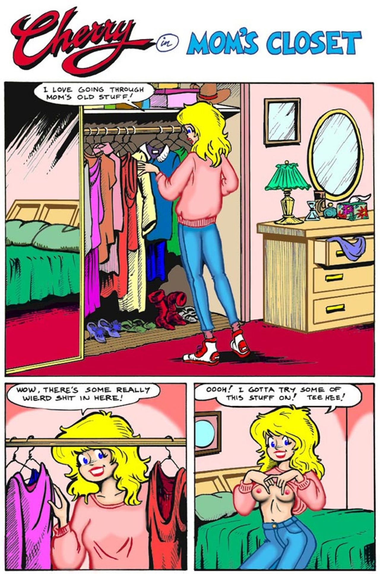 Cherry in Mom's closet page 1 full