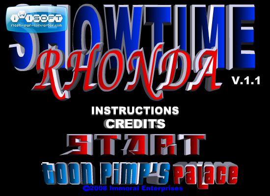 Showtime Rhonda-the flash game page 1 full