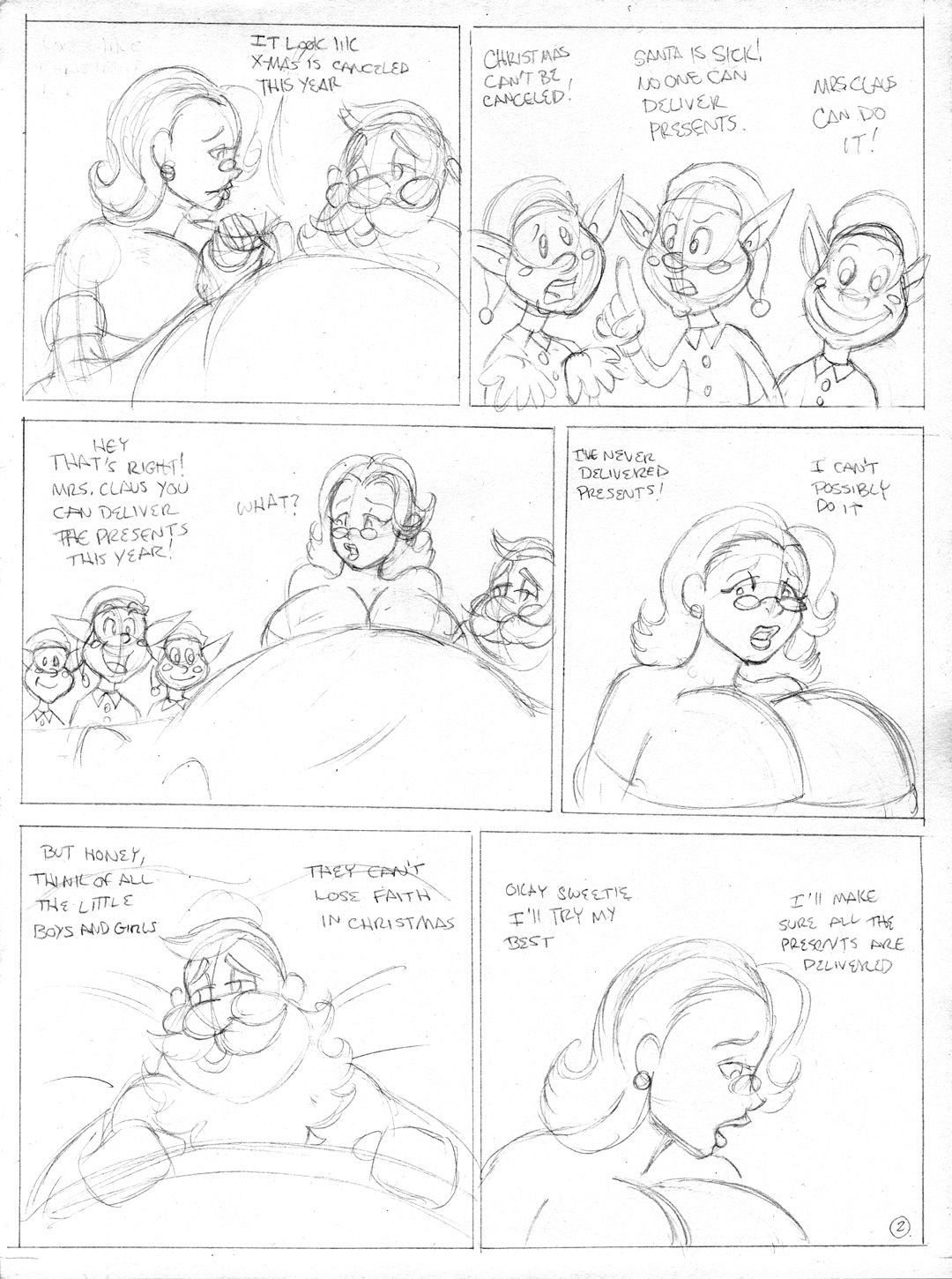 Mrs. Claus Saves Christmas - WIP page 3 full