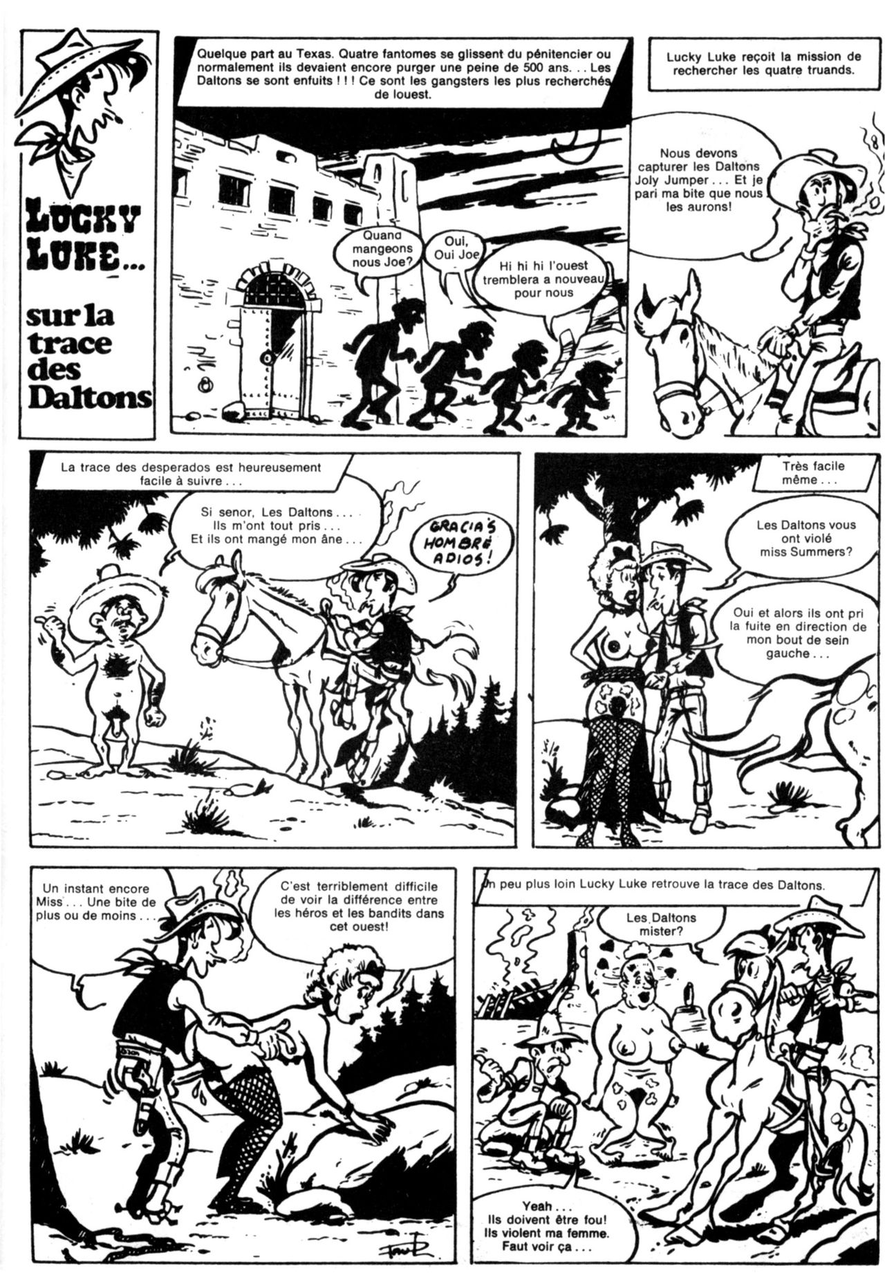 Schuurmans Les aventures sexuelles de Lucky Luke page 7 full