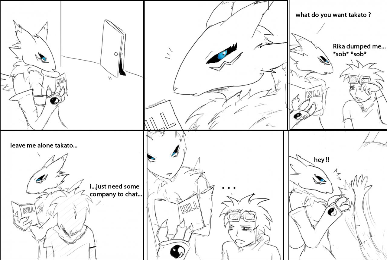 Renamon and Takato page 1 full