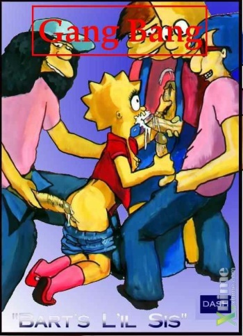 Gang Bang Porn Simpsons - Gang Bang - Bart's Lil Sis - IMHentai