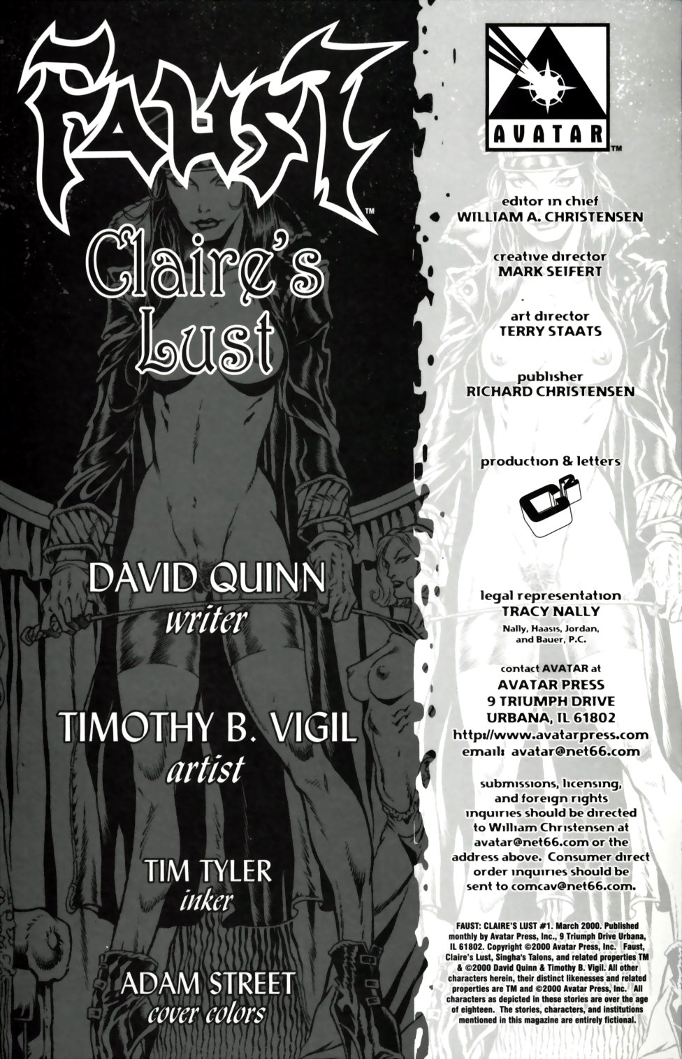 Faust #1: Claire's Lust page 4 full