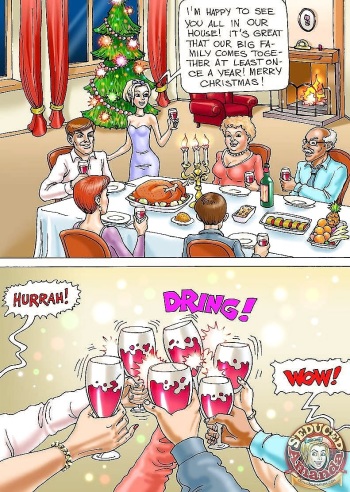 Seduced Amanda Lesbian Incest Comics - Amanda's Christmas Party - IMHentai