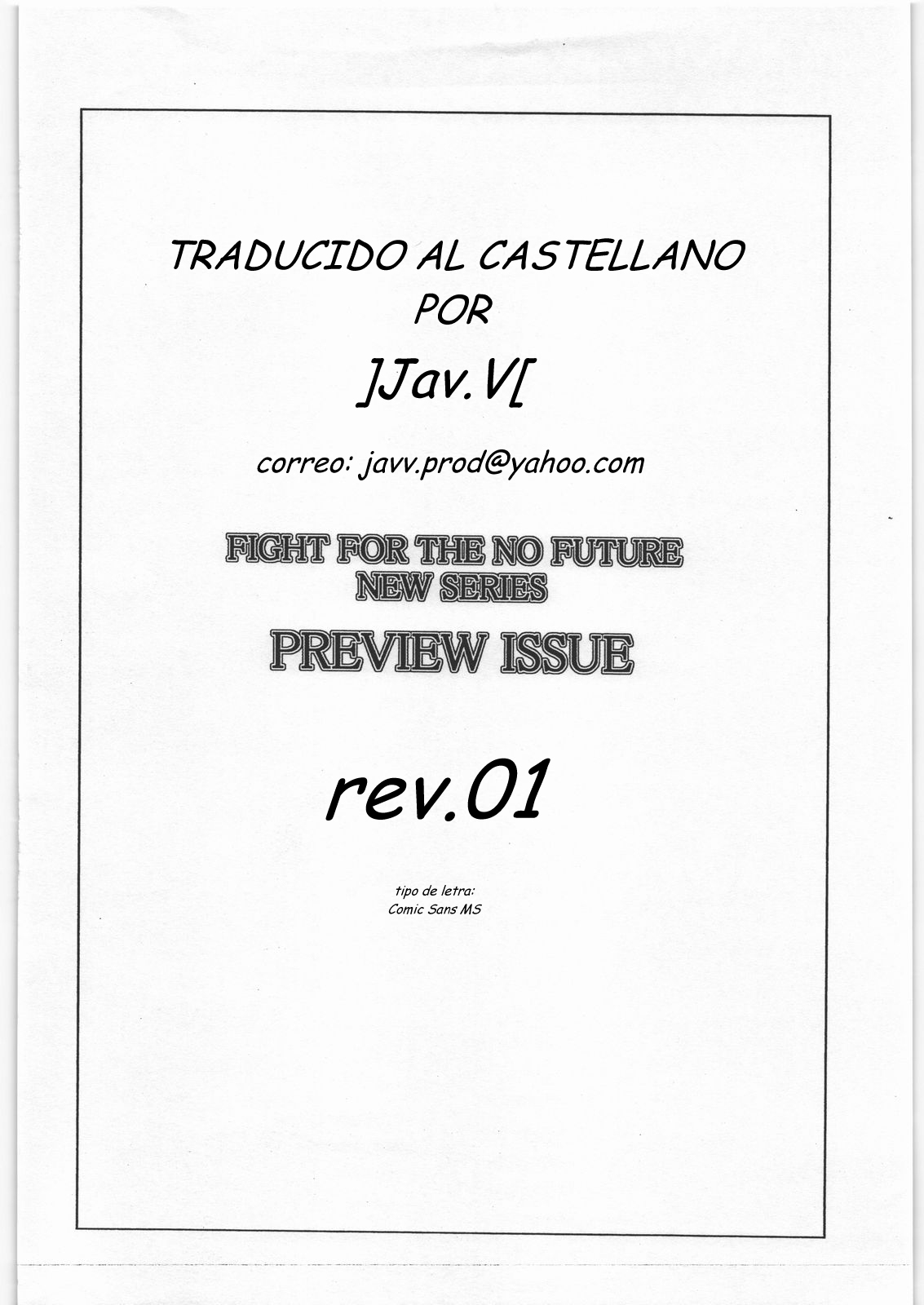 FIGHT FOR THE NO FUTURE NEW SERIES PREVIEW page 10 full