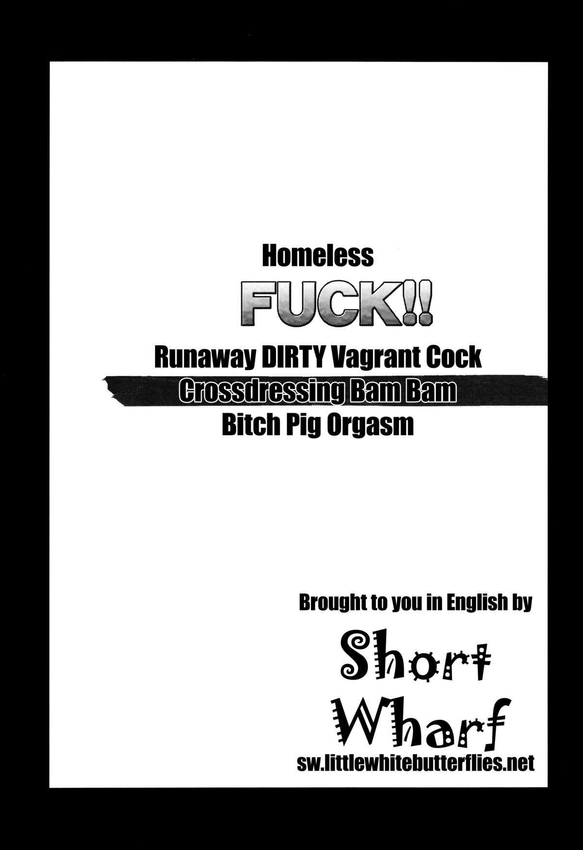 Yadokari FUCK!! Iede DC Furousha Ochinpo Josou Pakopako Mesubuta Acme | Homeless FUCK!! Runaway DIRTY Vagrant Cock Crossdressing BAM BAM Bitch Pig ORGASM!!  =SW= page 2 full