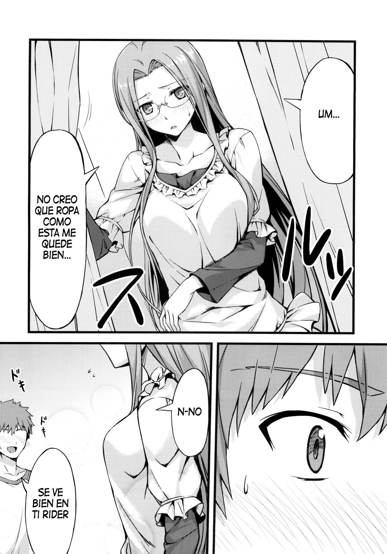 Rider-san to Shichakushitsu. | En el vestuario con Rider-san page 5 full