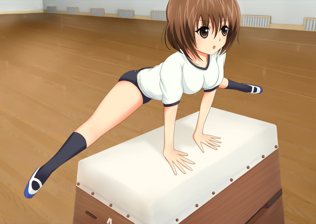 Taiiku no Jugyouchuu ni Jikan ga Tomatte, Onnanoko wa Anna Shisei no Mama de...... page 2 full
