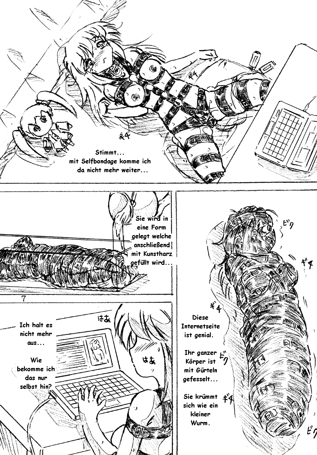 Selfbondage Prinzessin page 2 full