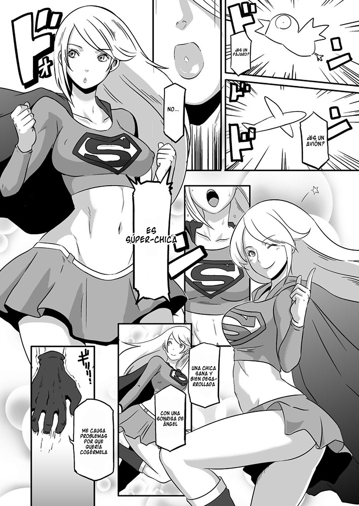 Pinch desu yo Power Girl-san! | Súper-Chica está en apuros!! page 1 full