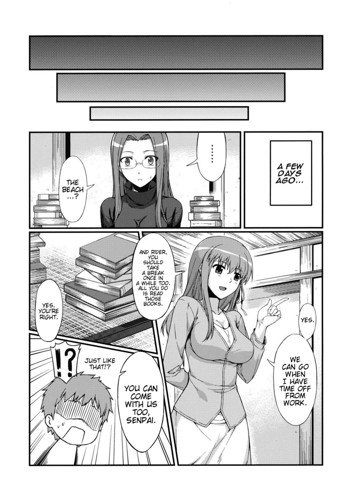Rider-san to Kaisuiyoku. | Rider-san and the Beach page 5 full