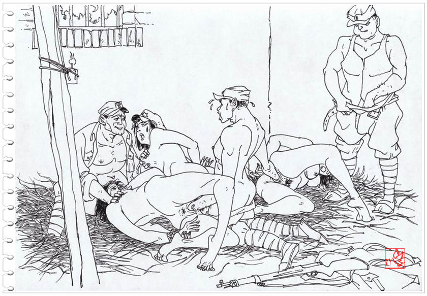 Chinese rope art painter:ZYonizuka-Three Female soldier page 6 full