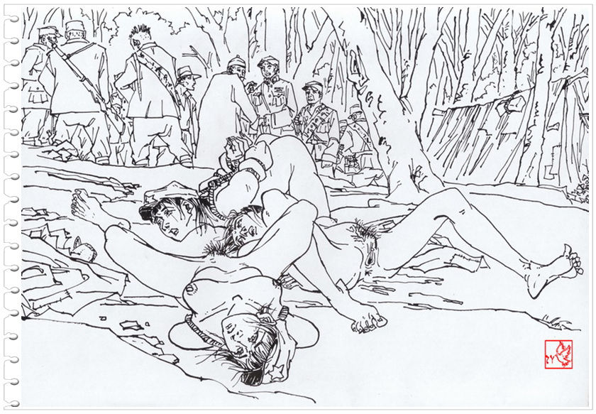 Chinese rope art painter:ZYonizuka-Three Female soldier page 7 full